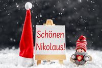 Bild zum Nikolaustag mit Gruß zum Nikolaus: schönen Nikolaustag.