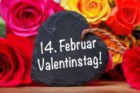 Valentinstag Herz mit Spruch