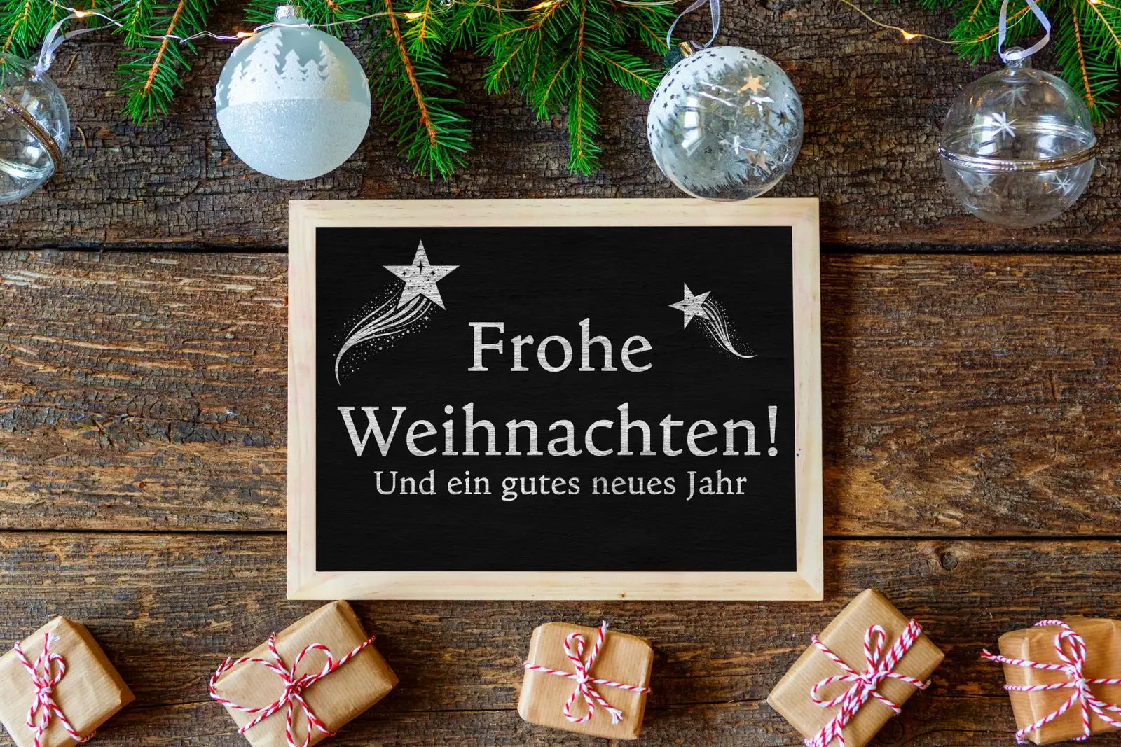 Ein frohes weihnachtsfest und ein gutes neues jahr bild