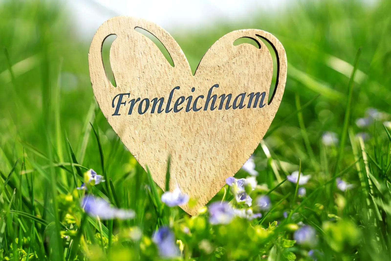 Fronleichnam text auf herz