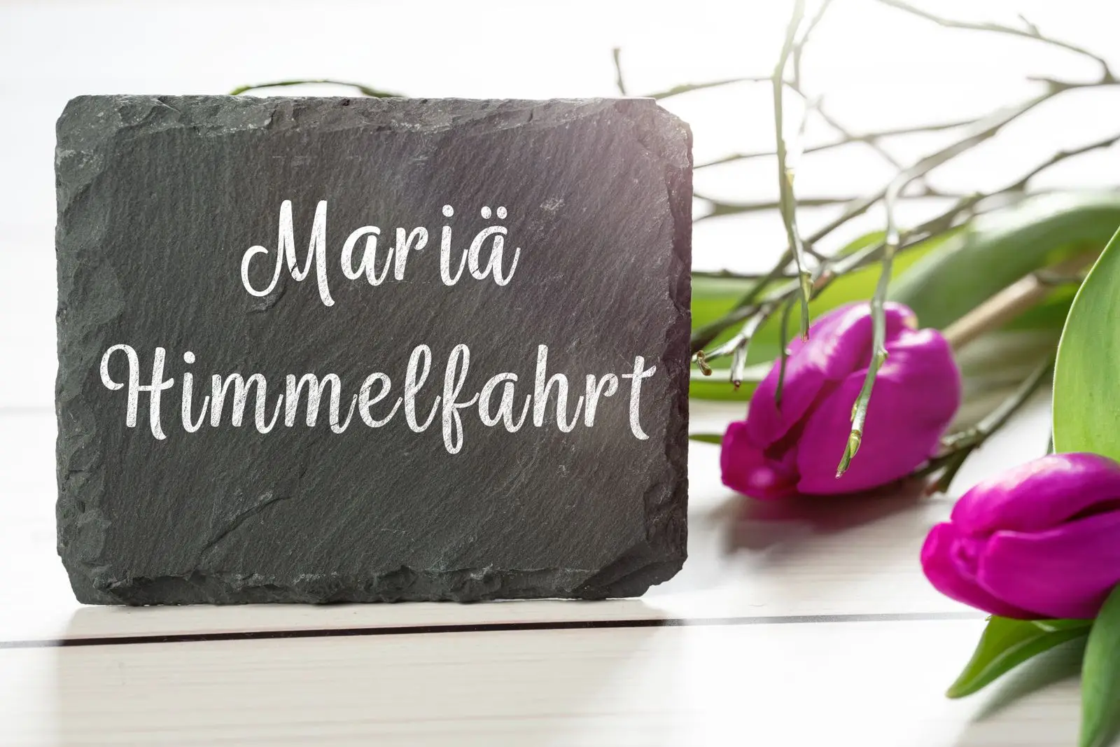 Mariä himmelfahrt feiertag bild auf tafel