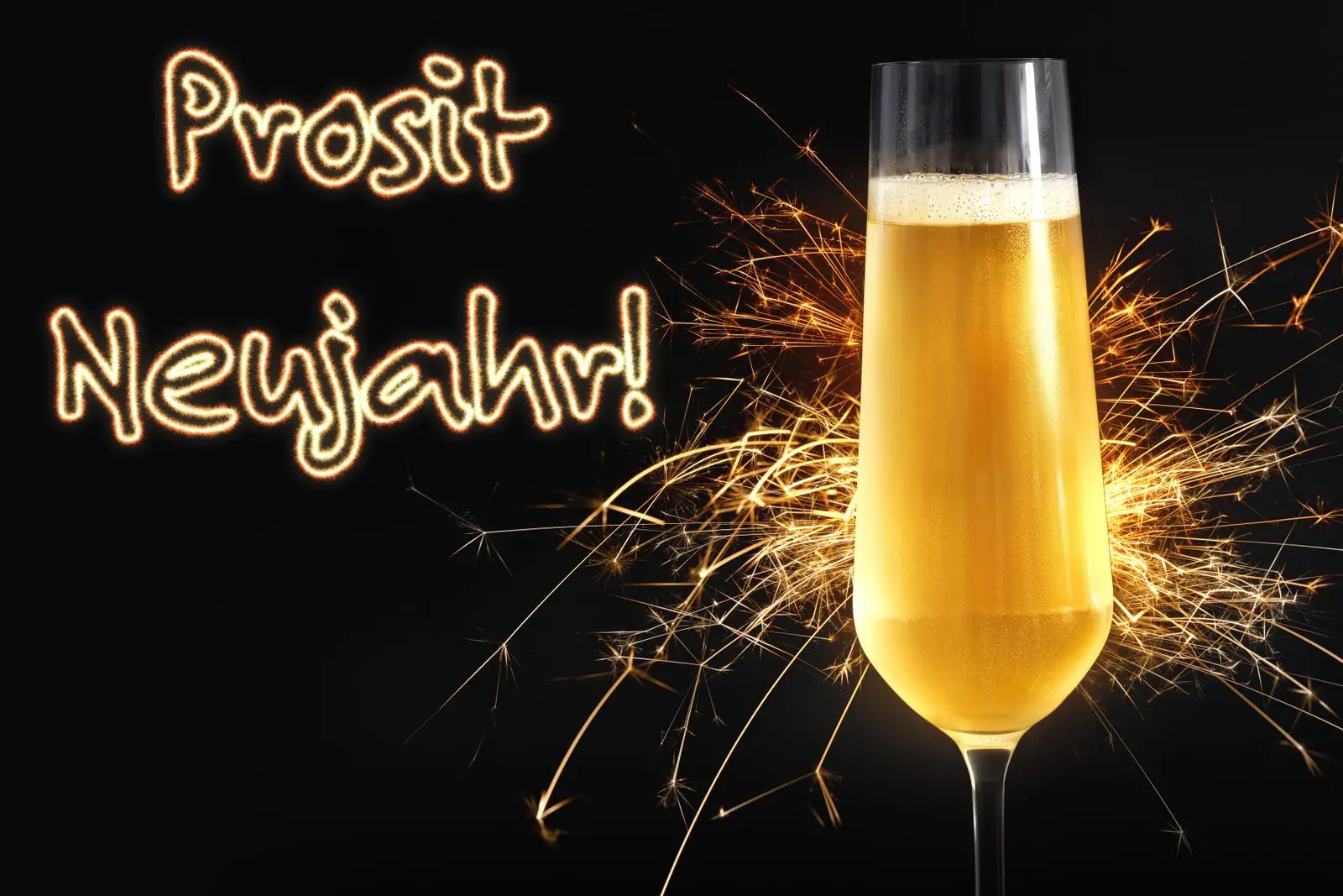 Prosit neujahr bild zu silvester