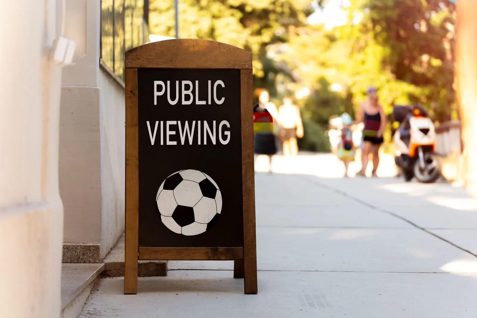 Public viewing fußball bild