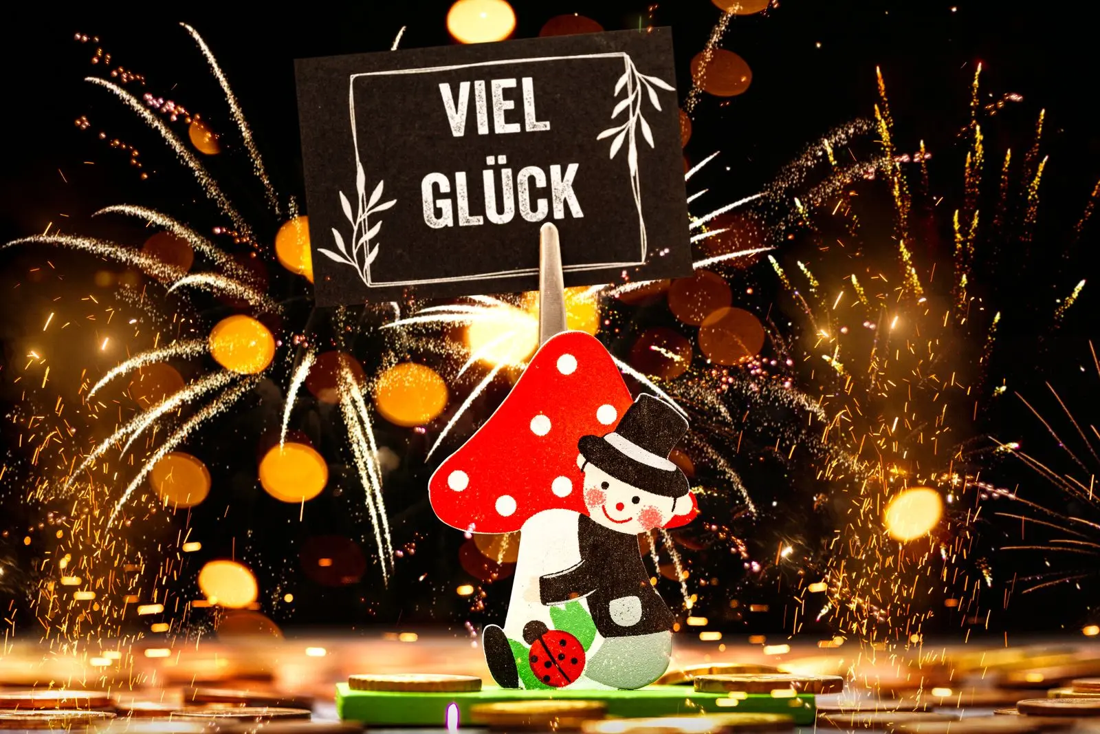 Viel glück im neuen jahr bilder zu neujahr