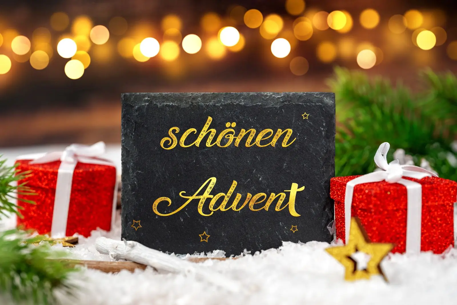 Schönen advent - bild mit adventsgruß